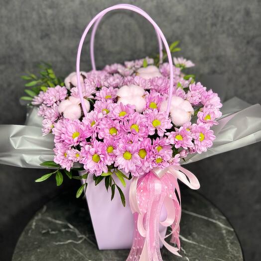 Корзина с цветами 5