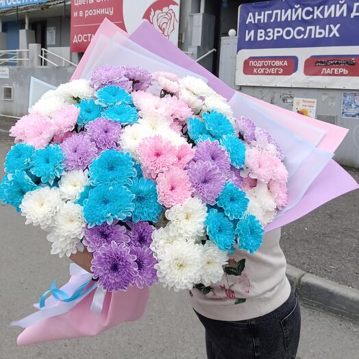Букет Гигант из кустовой хризантемы Моя вселенная
