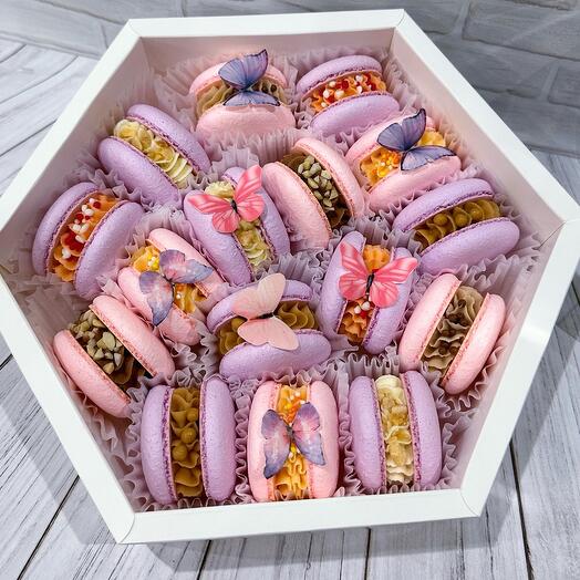 Коробочка макарон ассорти «бабочки»