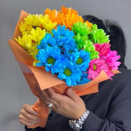 Хризантема кустовая 5 шт РАДУГА