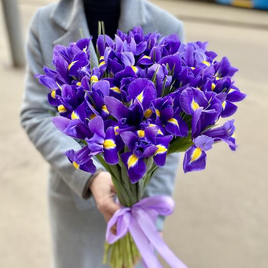 Букет из 15 ирисов