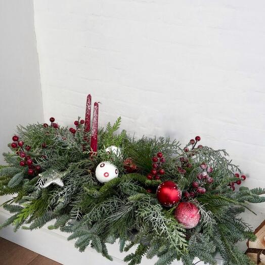 Новогодняя настольная композиция