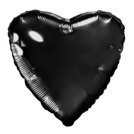 Ball foil black heart