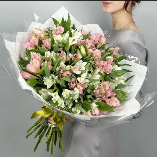 Букет Альстромерий. 35шт