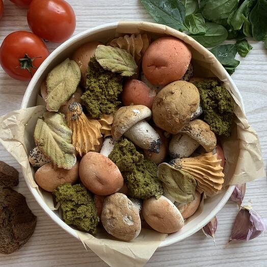 Грибочки из яблочного зефира