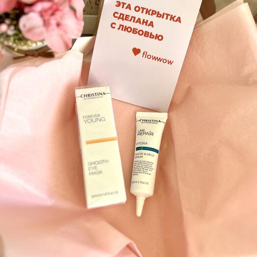 Набор сыворотка для век и шеи и маска для кожи век Christina Израиль