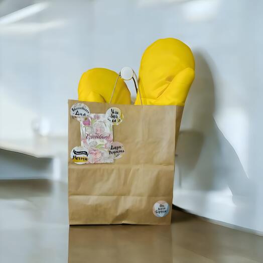 Утеплённые варежки Xl(Yellow)