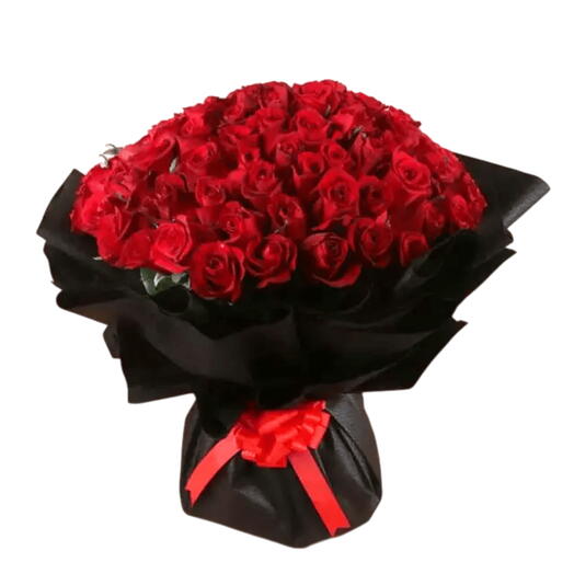 Scarlet Promise 101 Red Rose Bouquet