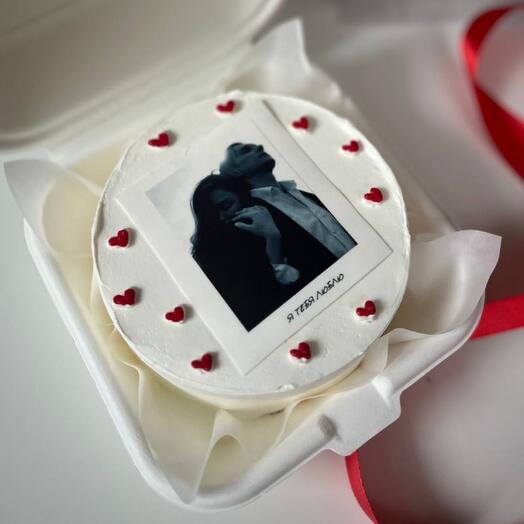 Bento cake with your photo on February 14th