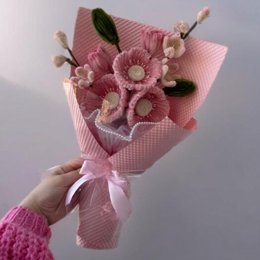 Плюшевые розовые маки 🌸 | Оригинальный подарок на день рождения 💝