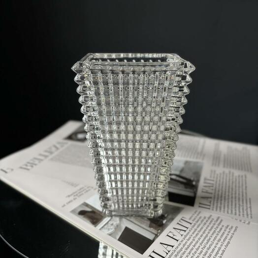 Sienna transparent vase