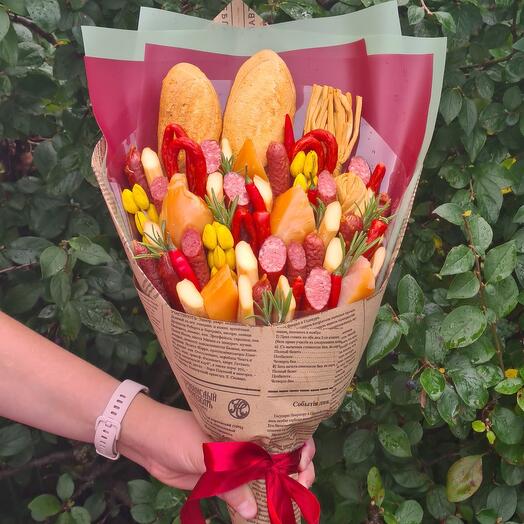 Мужской колбасно-сырный букет "Холостяк"