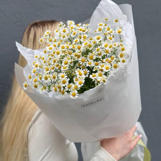 Букет из 9 кустовых ромашек
