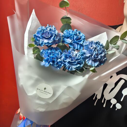 Букет синих диантусов 💙💙💙