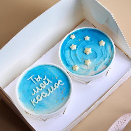 Mini cake to go 2 шт «Ты космос» жене, девушке, парню, мужу, жене