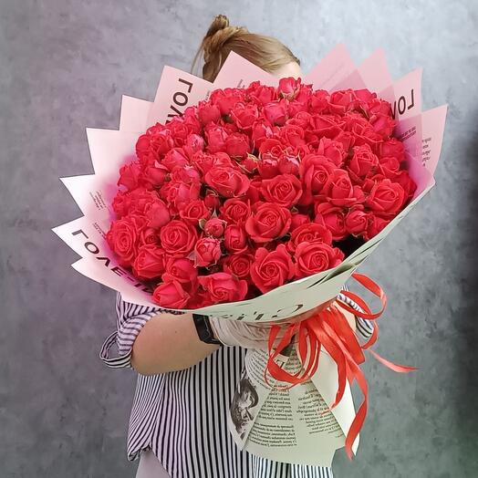 35 кустовых роз 🌹