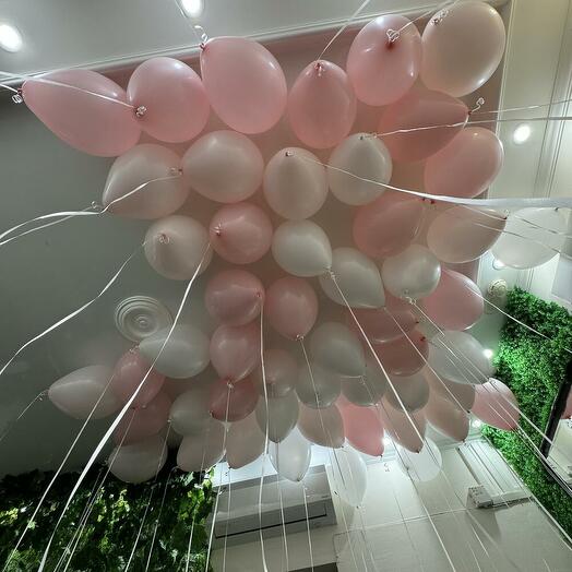 На юбилей - Набор из 50 шаров под потолок