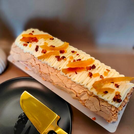Меренговый рулет Бабушкино варенье