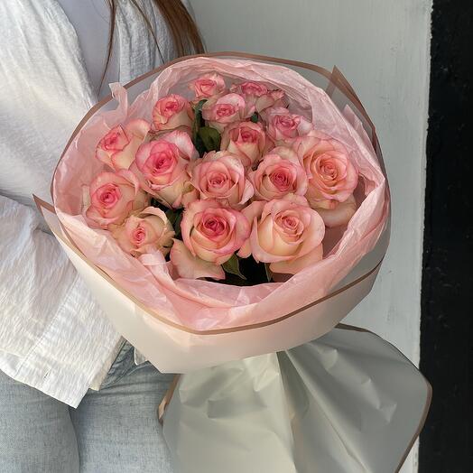 Моно 15 розовых роз🎀
