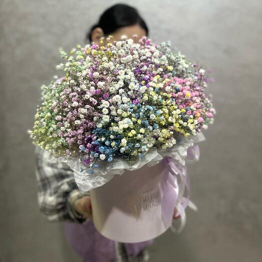 Большая коробка с гипсофилой🌸
