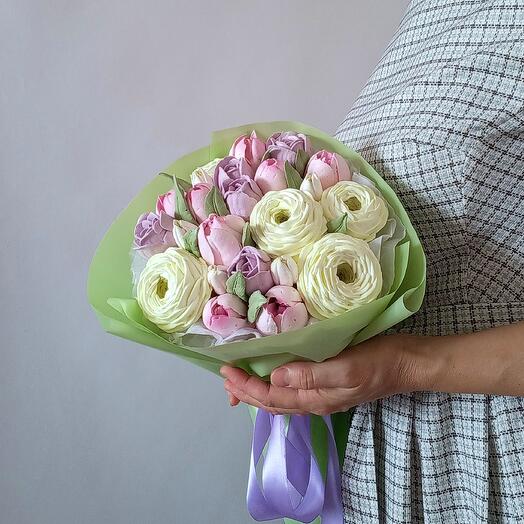 Букет комплимент для коллеги, мамы, дочери
