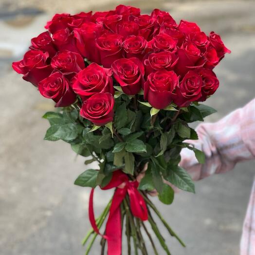 25 роз Эквадор 70 см