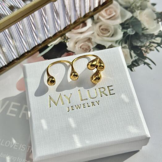 Кольцо двойное