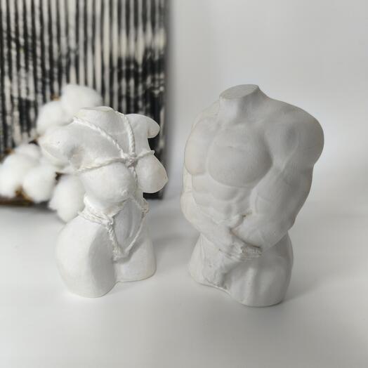 Conjunto de estatuillas "estética corporal"