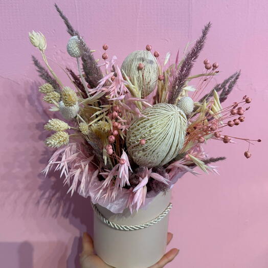 Flores secas na caixa 05