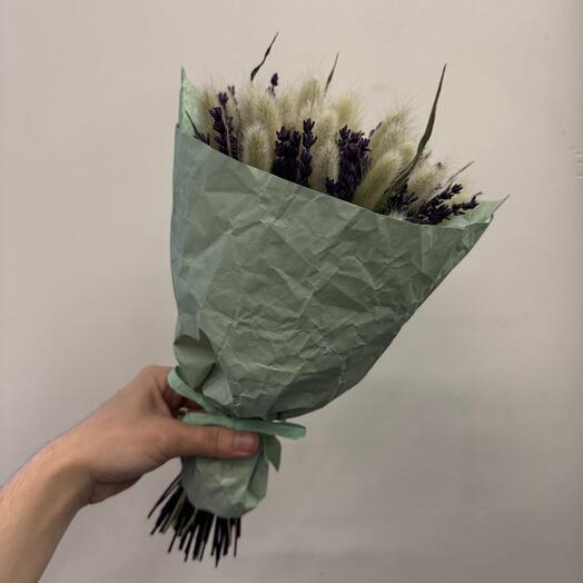 Букет из сухоцветов «Ультралаванда 117»