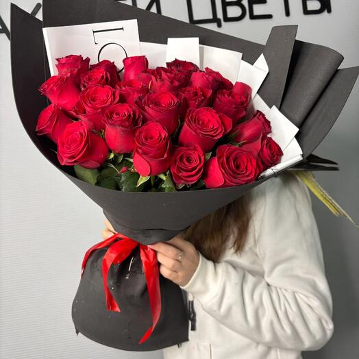 Акция на красны кенийские розы ️