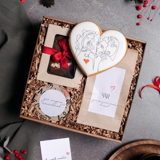 Подарочный набор «Люблю» на 14 февраля жене, мужу, подарок на годовщину