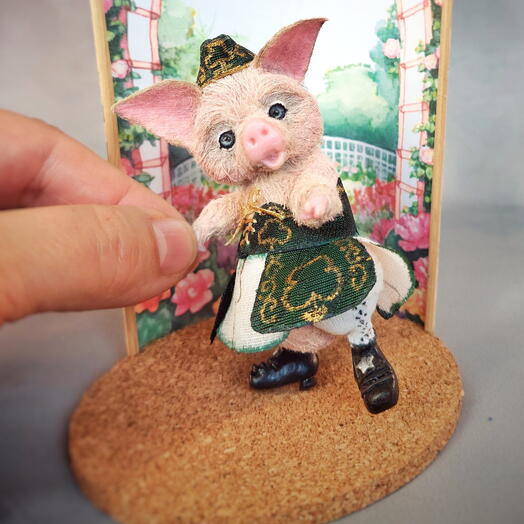Миниатюрная игрушка свинка подарок для мамы