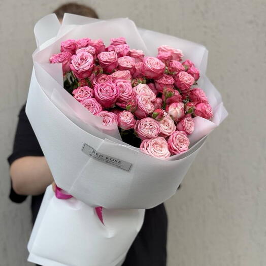 13 кустовых роз «Леди бомбастик» букет 🌸
