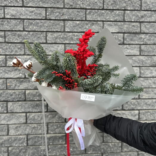 Winter bouquet "Red Christmas"