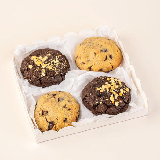 Американское печенье/ крамбл кукис, печенье с начинками ассорти (2 разных вкуса)