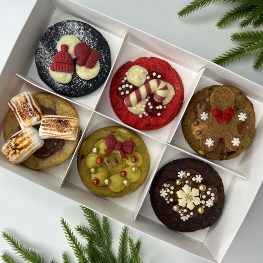 Новогодний набор кукис 6шт