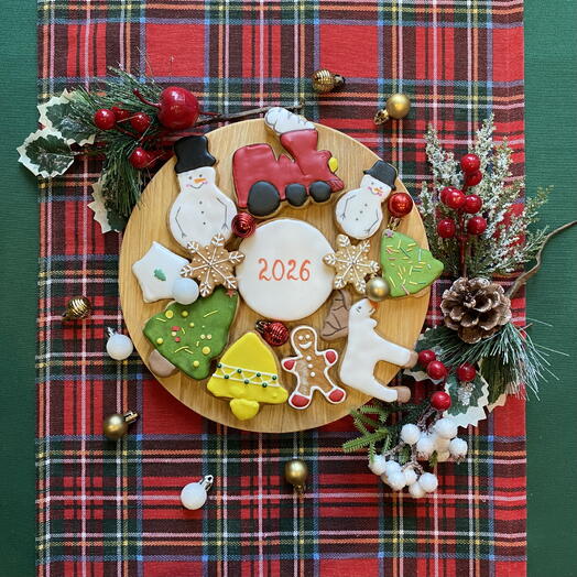 Пряники Новогодние, Рождественские Медовые пряники 12 штук для родителей, коллег, в подарок