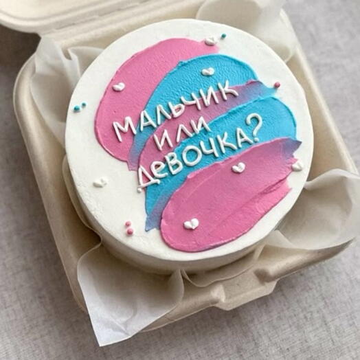 Бенто торт на гендер пати