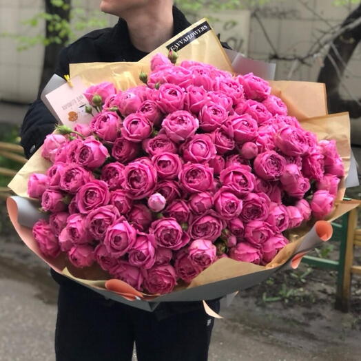 Букет пионовидная роза МИСТИ БАБЛС 💖