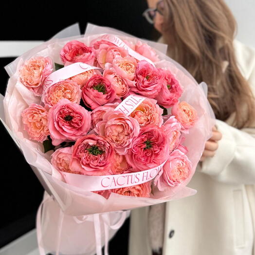 Микс пионовидных роз ️ ей точно понравится