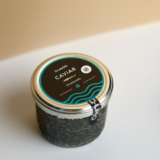 Черная икра стерляди "Стандарт", 250 г, стеклянная банка