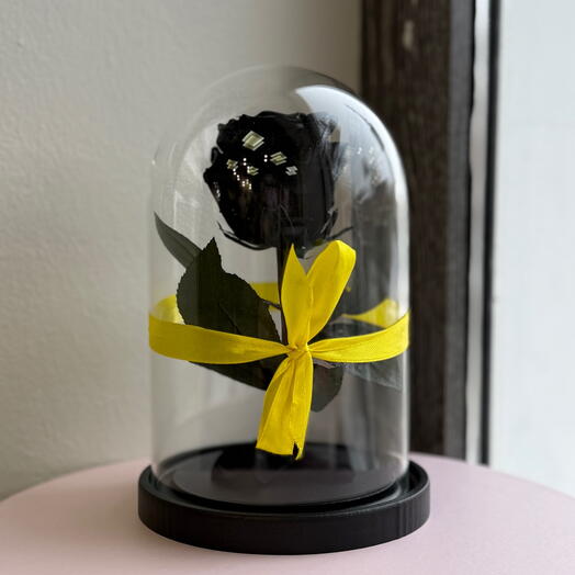 Rose in a mini flask