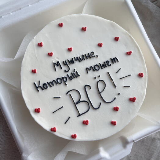 Бенто торт «мужчина может все»