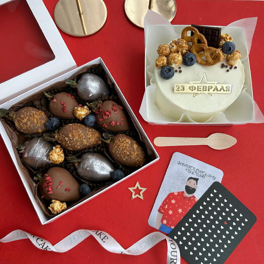 Сладкий, подарочный набор на День защитника Отечества