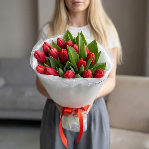 Цветочный Монобукет Букет Она сказала Да! Подарок на 8 марта