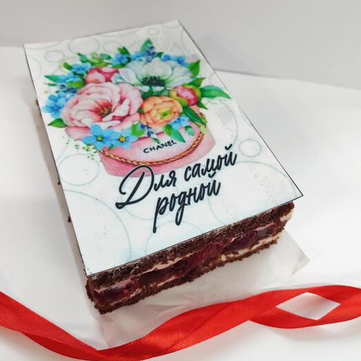 Торты-открытка со съедобной картинкой, Для самой родной