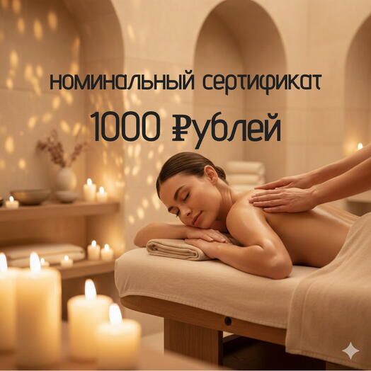 Сертификат номинальный на 1000 ₽