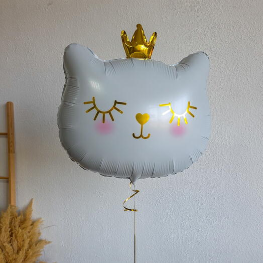 Шар для девочки Кошечка в Короне