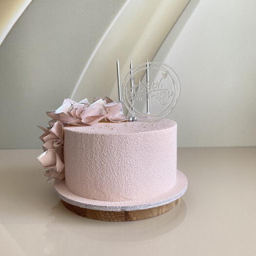 Торт на день рождения (с топпером happy birthday )маме/девушке/дочке/ подруге